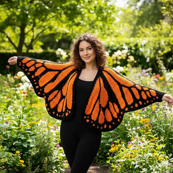 š¦Handmade Monarch Butterfly Cardigan