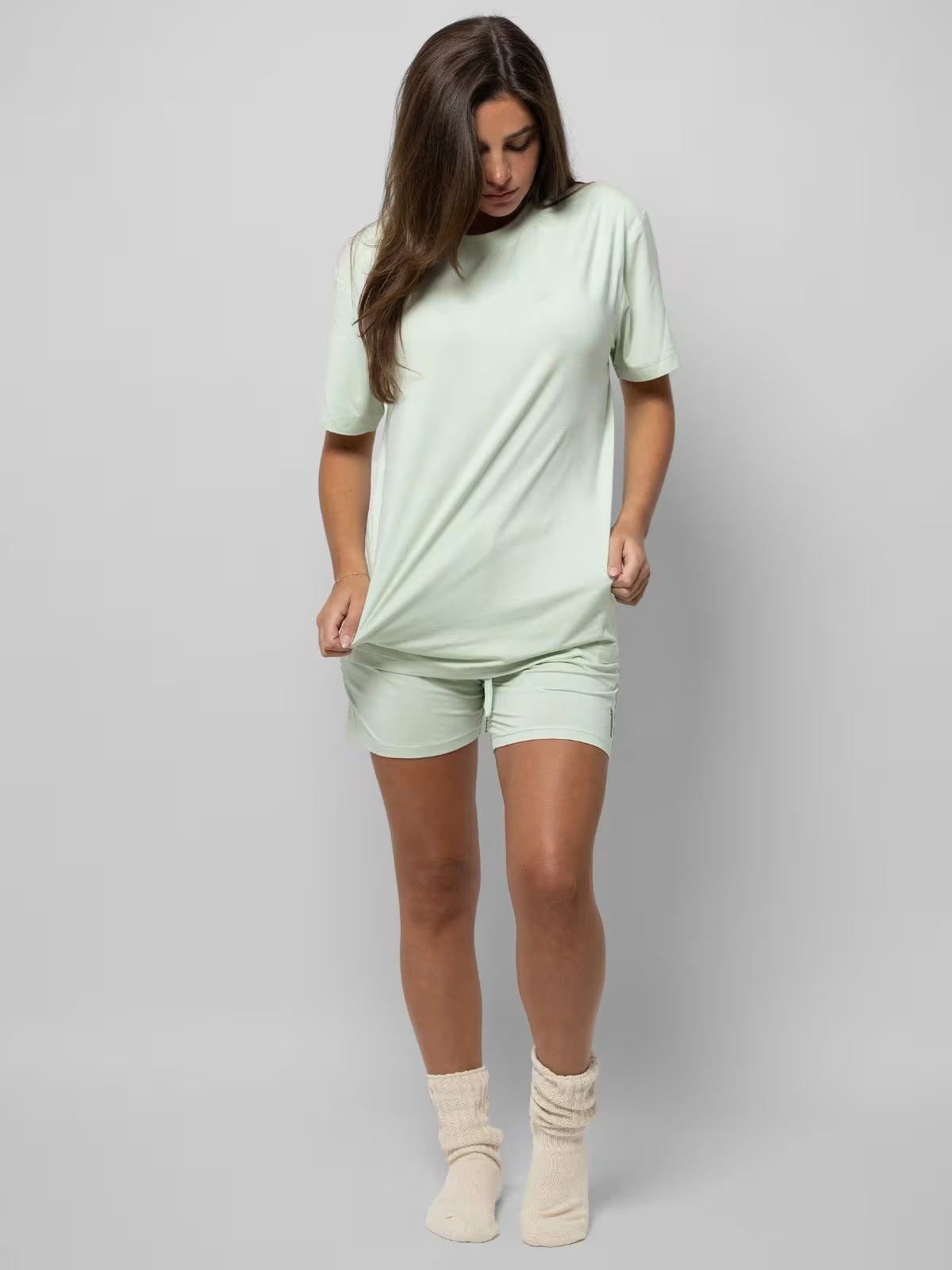 Short Sleeve Round Neck Women's 2 Piece Sets