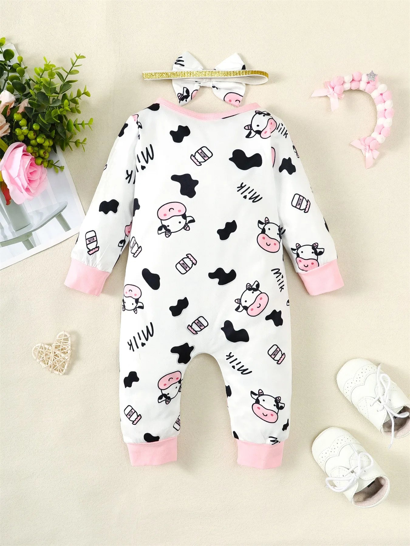 Baby Cow Jumpsuit 2PCS