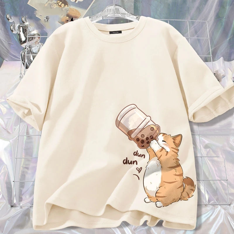 Kids Cat Cotton T-Shirt