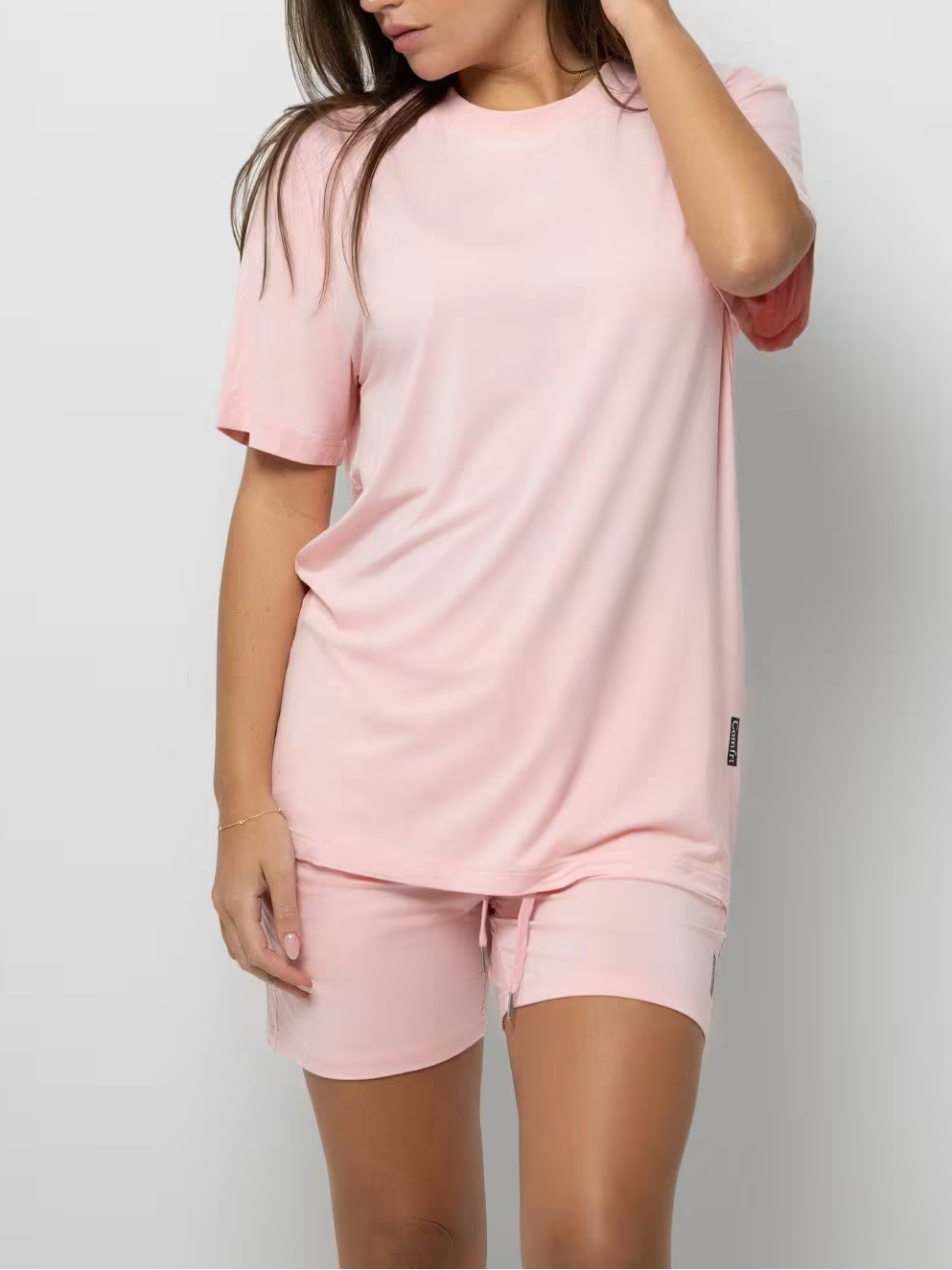 Short Sleeve Round Neck Women's 2 Piece Sets