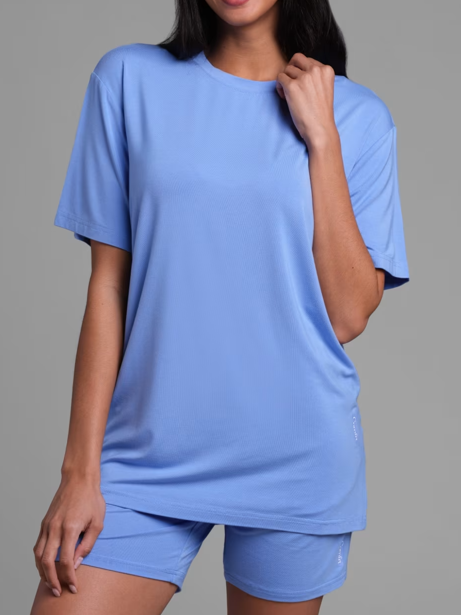 Short Sleeve Round Neck Women's 2 Piece Sets