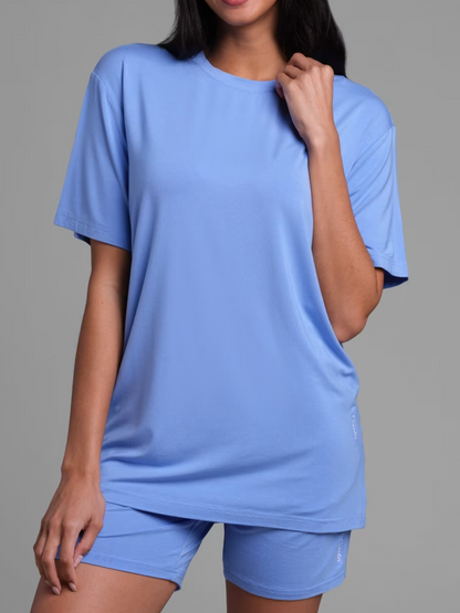 Short Sleeve Round Neck Women's 2 Piece Sets