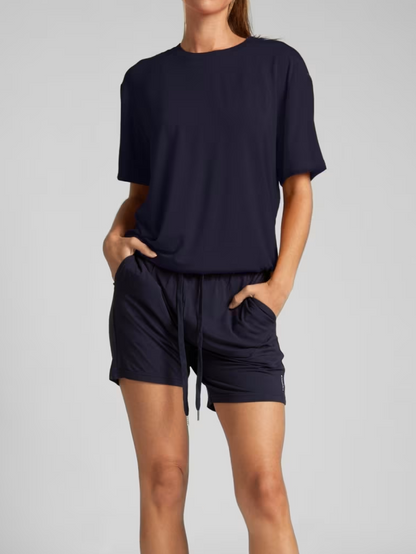 Short Sleeve Round Neck Women's 2 Piece Sets
