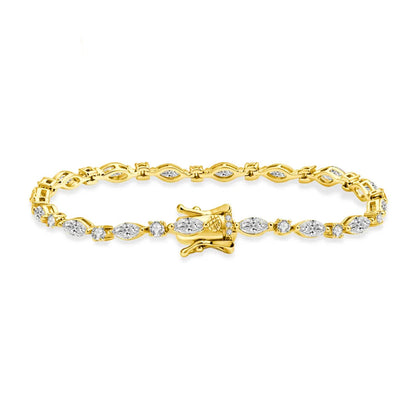 Marquise Moonlight Bracelet Tennis Bracelet Synthetic Moissanite Bracelet Jewelry S925 Chain