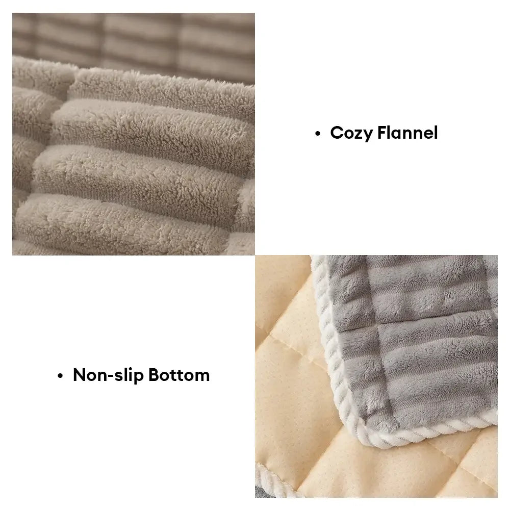 Waterproof One-Piece Cozy Flannel Sofa Protection Non-Slip Couch Cover