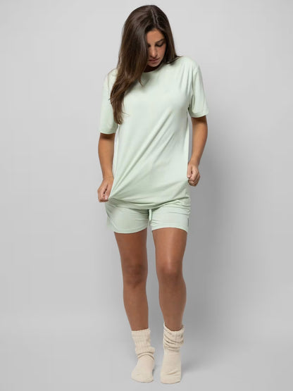 Short Sleeve Round Neck Women's 2 Piece Sets