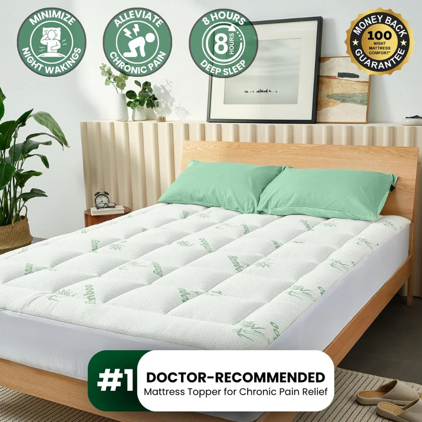 Premium Bamboo Mattress Topper