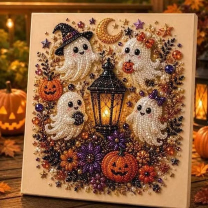 💥 Last Day 49% OFF – 👻✨ Halloween Pearl Art DIY Kit – Turn Tiny Pearls into Spooky-Cute Magic