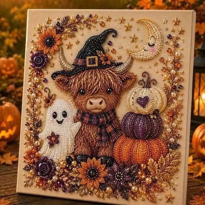 💥 Last Day 49% OFF – 👻✨ Halloween Pearl Art DIY Kit – Turn Tiny Pearls into Spooky-Cute Magic