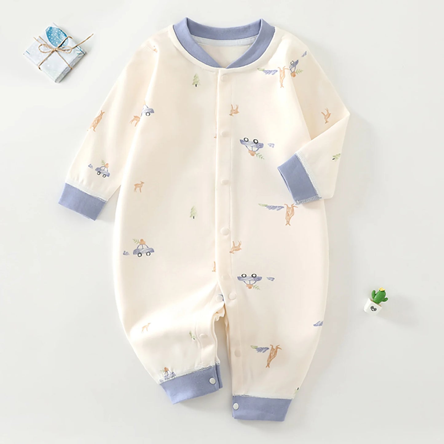 Baby Clothes Spring and Autumn Pure Cotton Jumpsuit