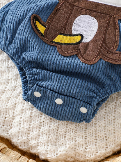 Baby Monkey Romper and Hat Set