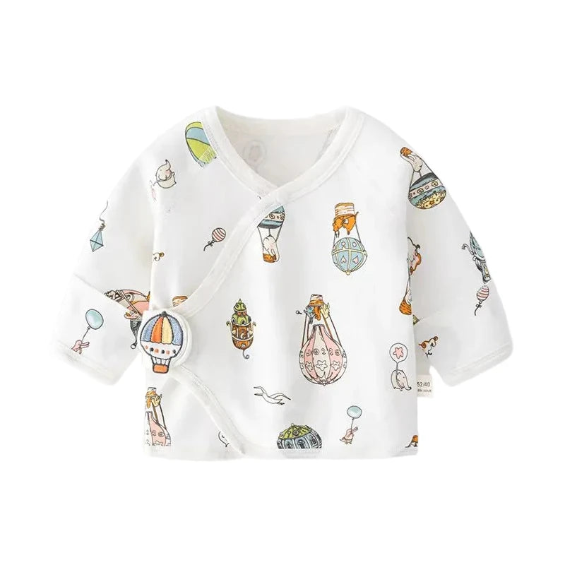 Newborn Baby Long Sleeve Half Back Shirt