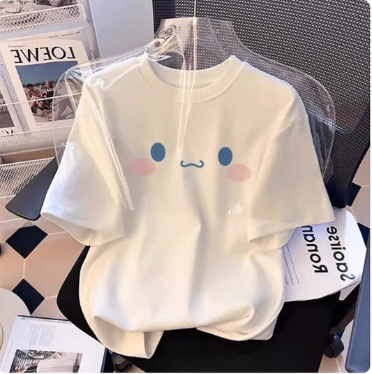 Summer 100% Cotton Sanrio Cinnamoroll T-shirt