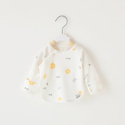 0-3Months Baby Cotton Sleeved Half Back T-Shirt