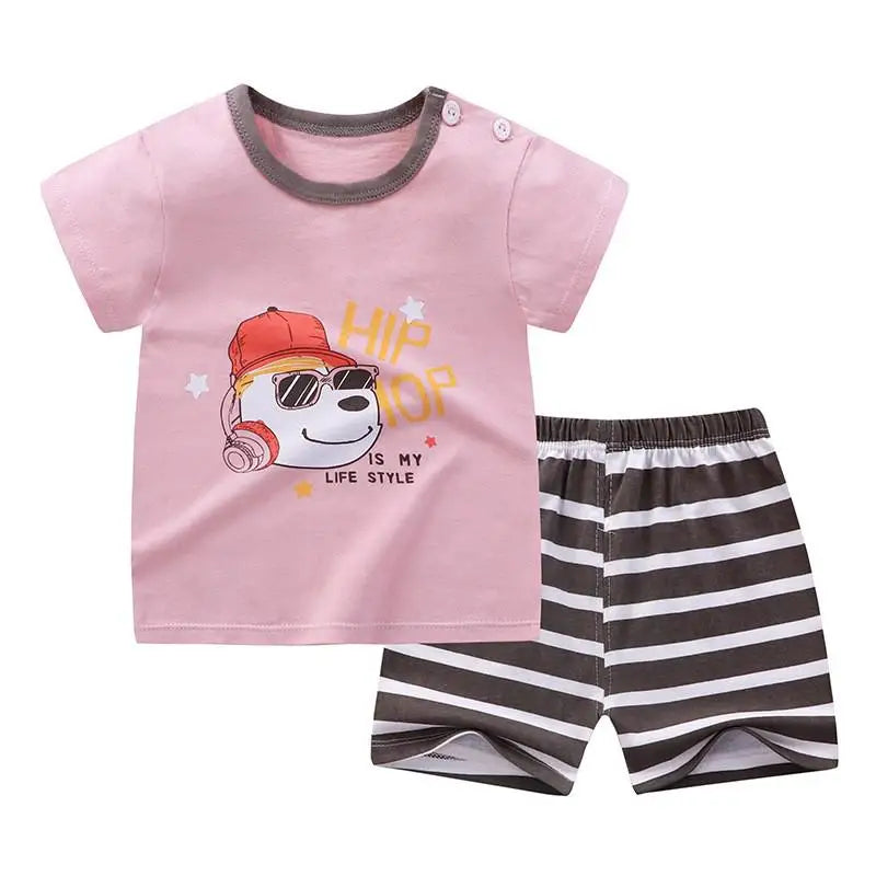 HipHop Is My Life Style T-shirt O-neck 2pcs Sets