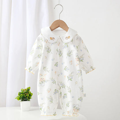 2026 Spring New Baby A Lapel Jumpsuit