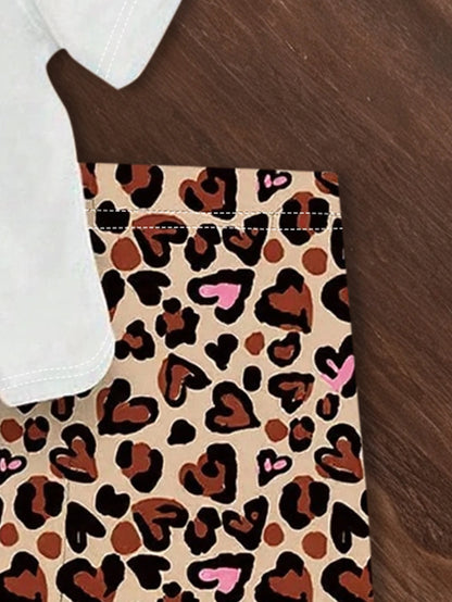 Baby Girls  Short-Sleeve T-Shirt & Elastic Waist Shorts 2PCS Set