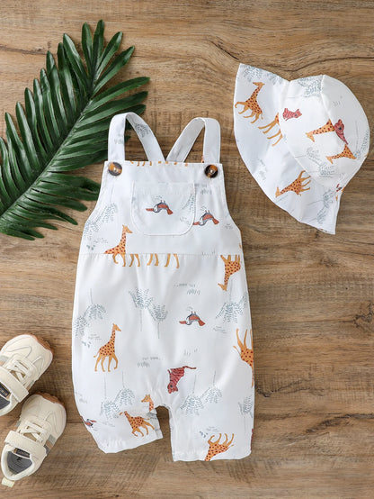 Cartoon Anima Jumpsuit 2pcs Sets