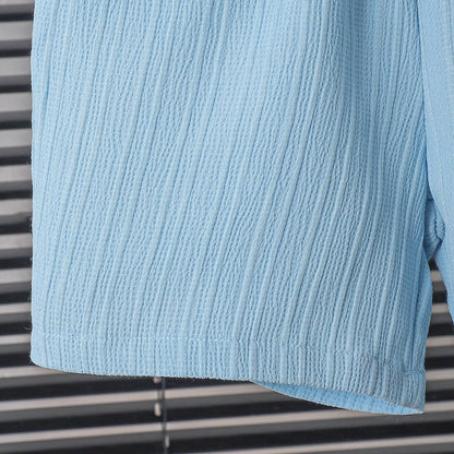 Kid button pocket & loose Shorts 2PCS