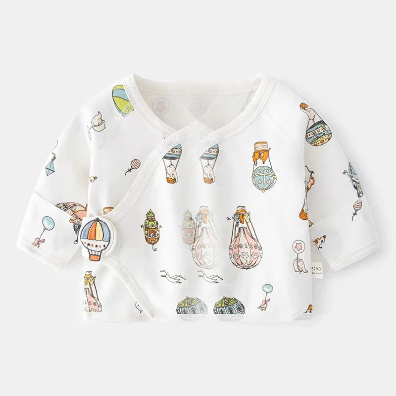 Newborn Baby Long Sleeve Half Back Shirt