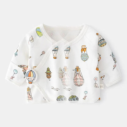 Newborn Baby Long Sleeve Half Back Shirt