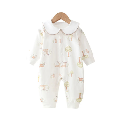 2026 Spring New Baby A Lapel Jumpsuit