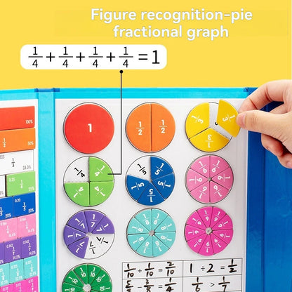 Montessori Magnetic Book Fraction Puzzle For Children