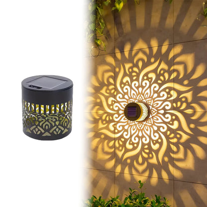 Solar Mandala Projector Wall Light