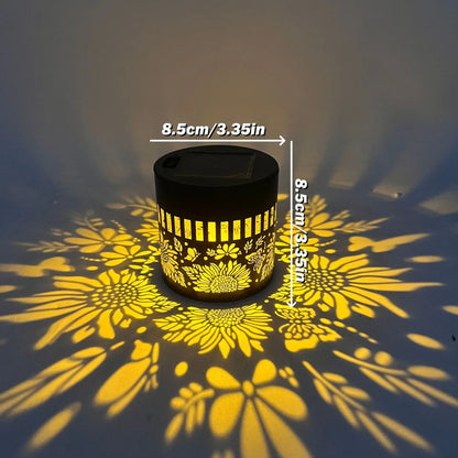 Solar Mandala Projector Wall Light