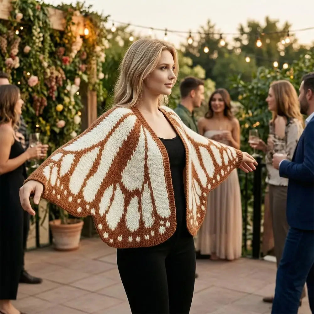 🦋Handmade Monarch Butterfly Cardigan