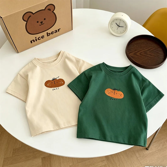 Baby Boys And Girls Summer Lovely Short-sleeved T-shirt