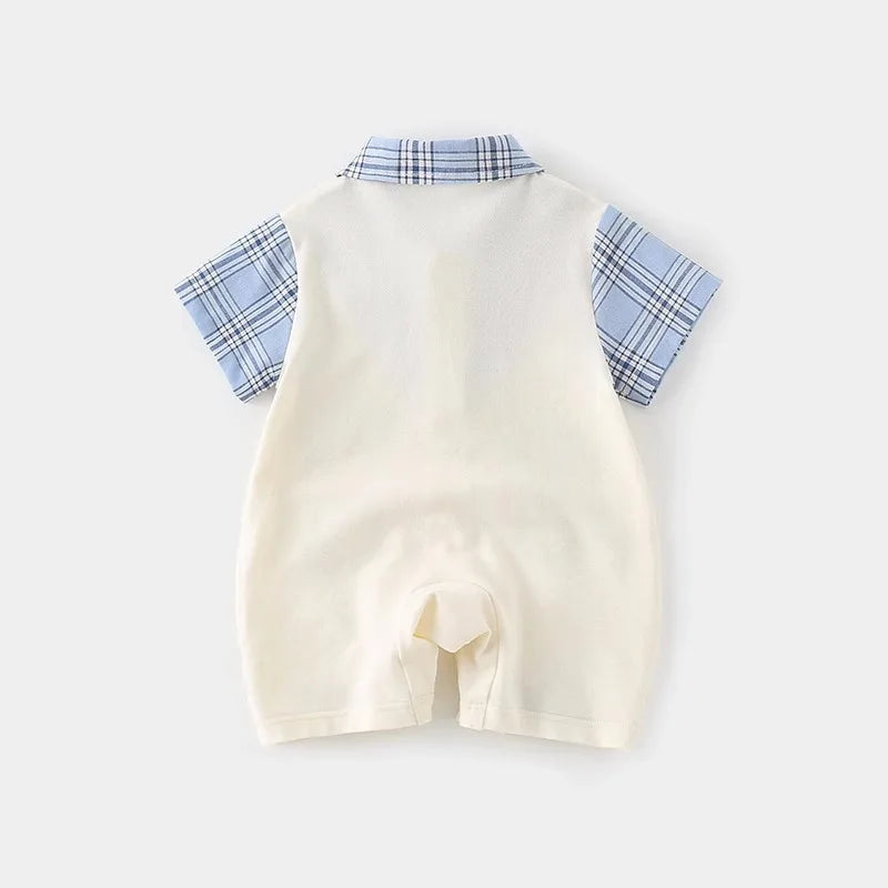 Babe Cute Dog Label Romper