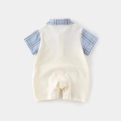 Babe Cute Dog Label Romper