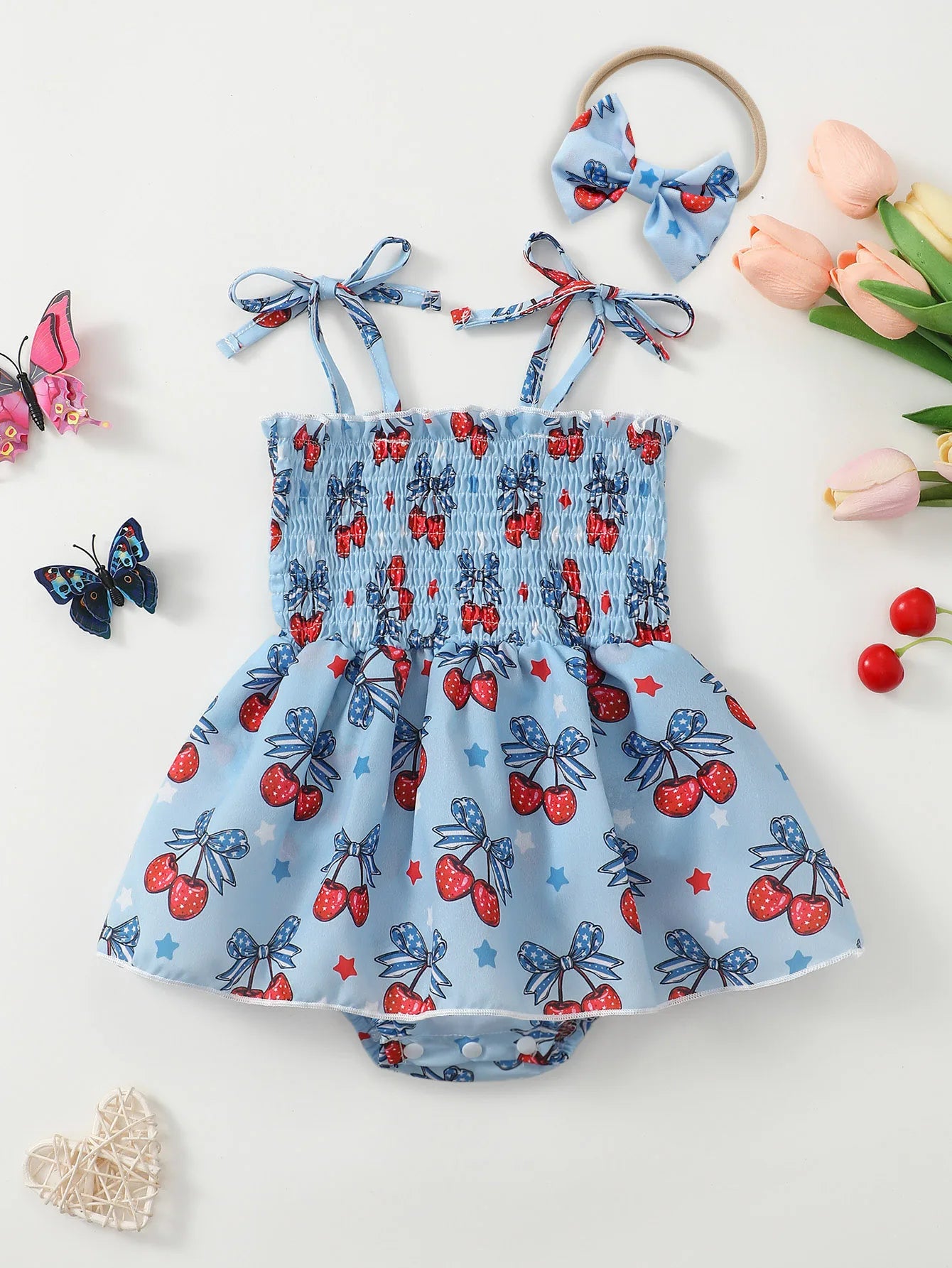 Baby Cherry Romper