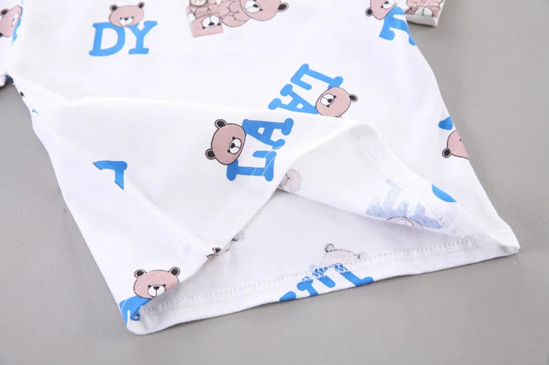 Kids Boys Cartoon Bear Cotton 2PCS Sets