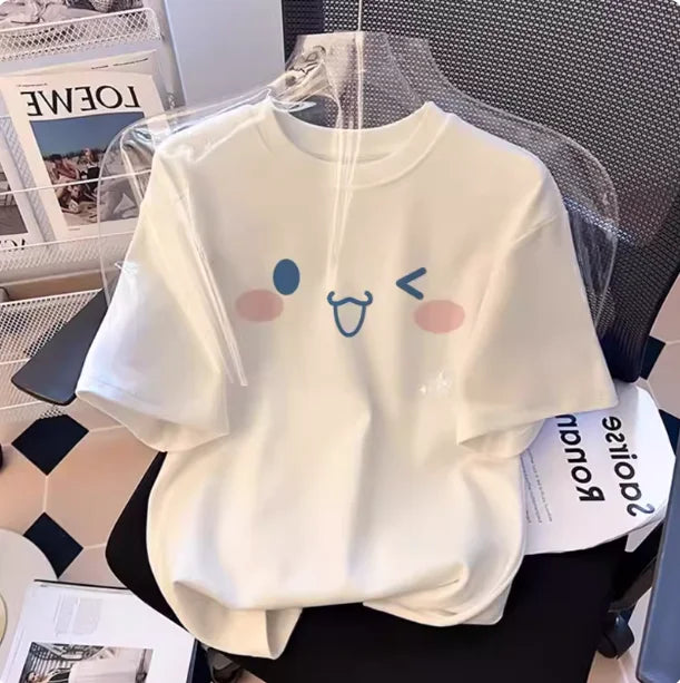 Summer 100% Cotton Sanrio Cinnamoroll T-shirt