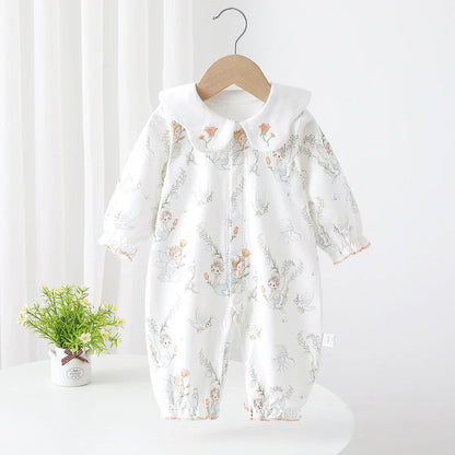 2026 Spring New Baby A Lapel Jumpsuit