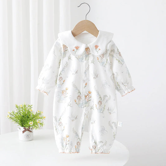 2026 Spring New Baby A Lapel Jumpsuit