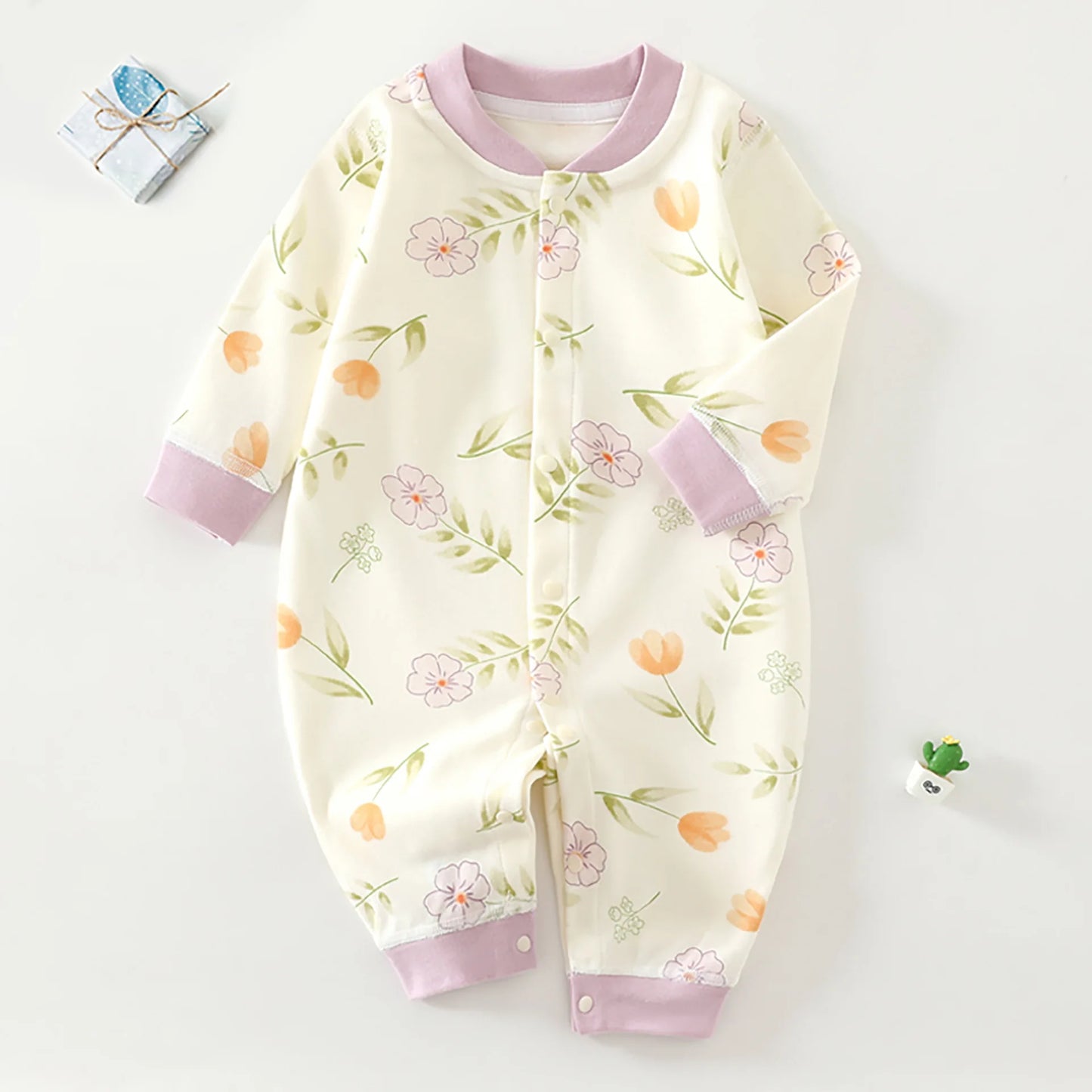 Baby Clothes Spring and Autumn Pure Cotton Jumpsuit