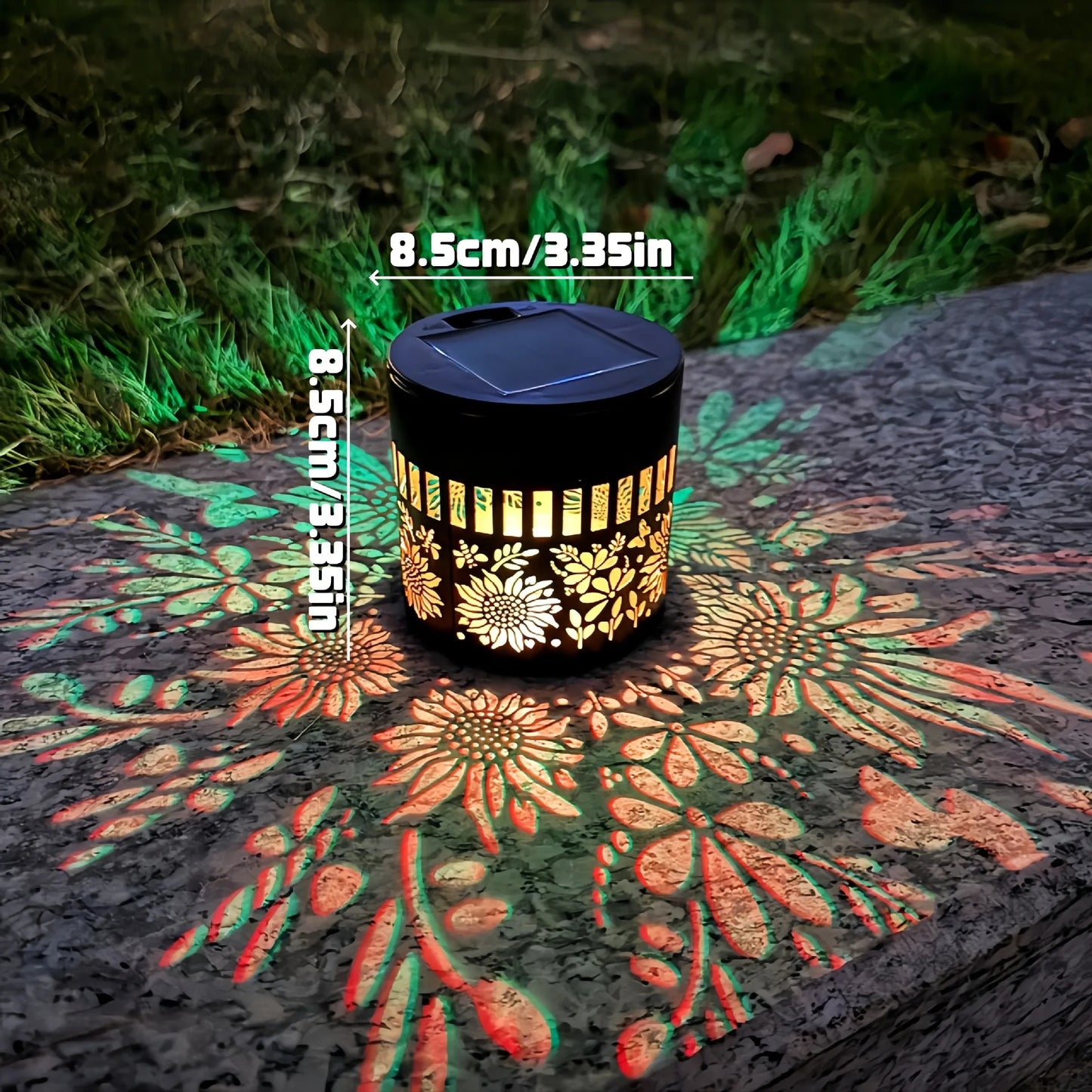 Solar Mandala Projector Wall Light