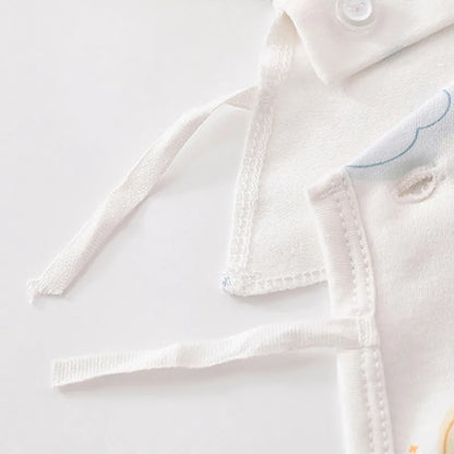 0-3Months Baby Cotton Sleeved Half Back T-Shirt