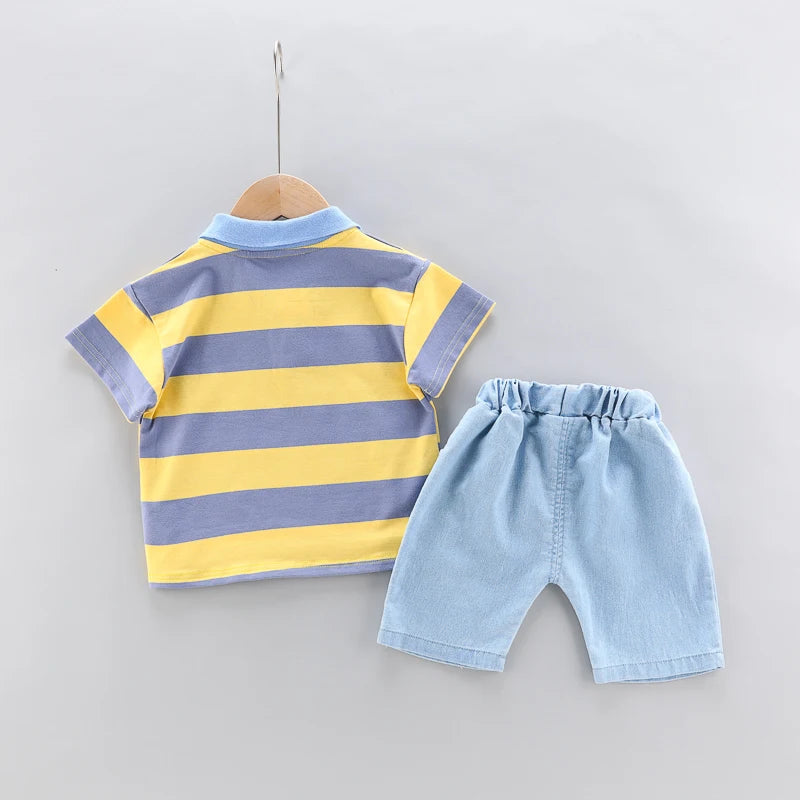 Baby boys Polo Shirt  2-Piece Set