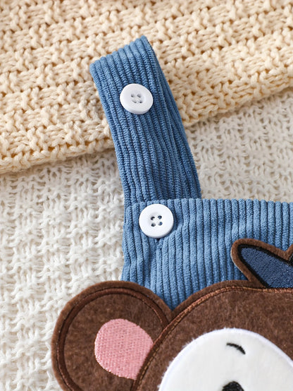 Baby Monkey Romper and Hat Set
