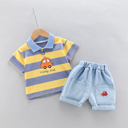 Baby boys Polo Shirt  2-Piece Set