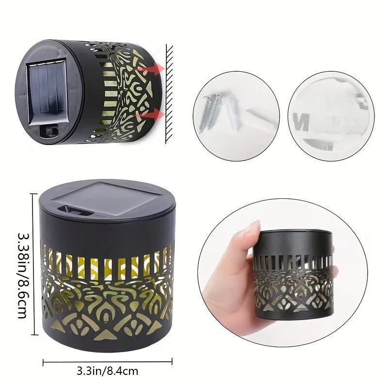 Solar Mandala Projector Wall Light
