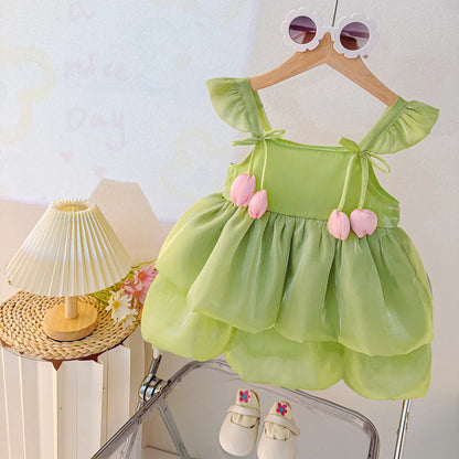 Baby Tulip Flower Dress