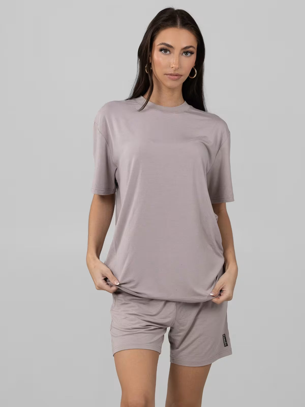 Short Sleeve Round Neck Women's 2 Piece Sets